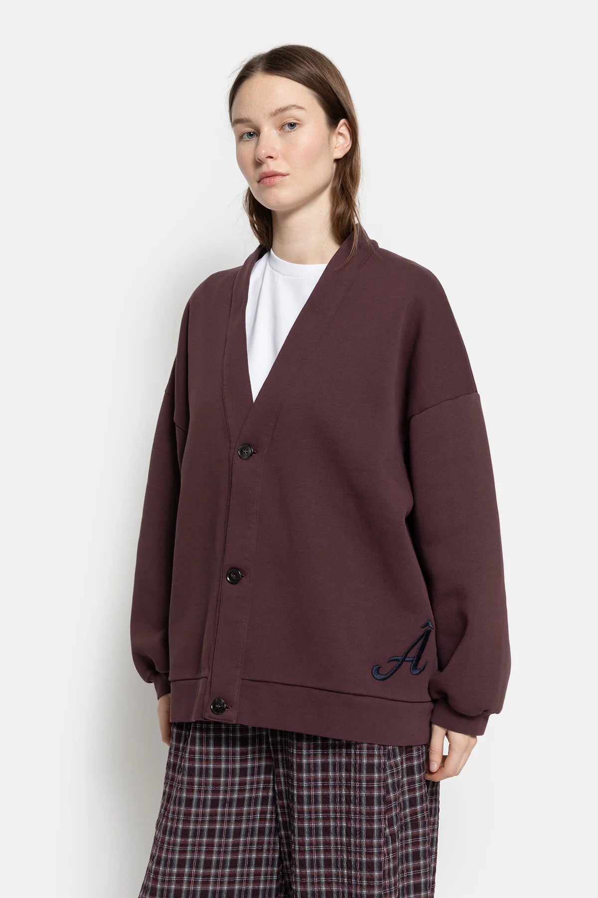 Obligation Cardigan Aubergine