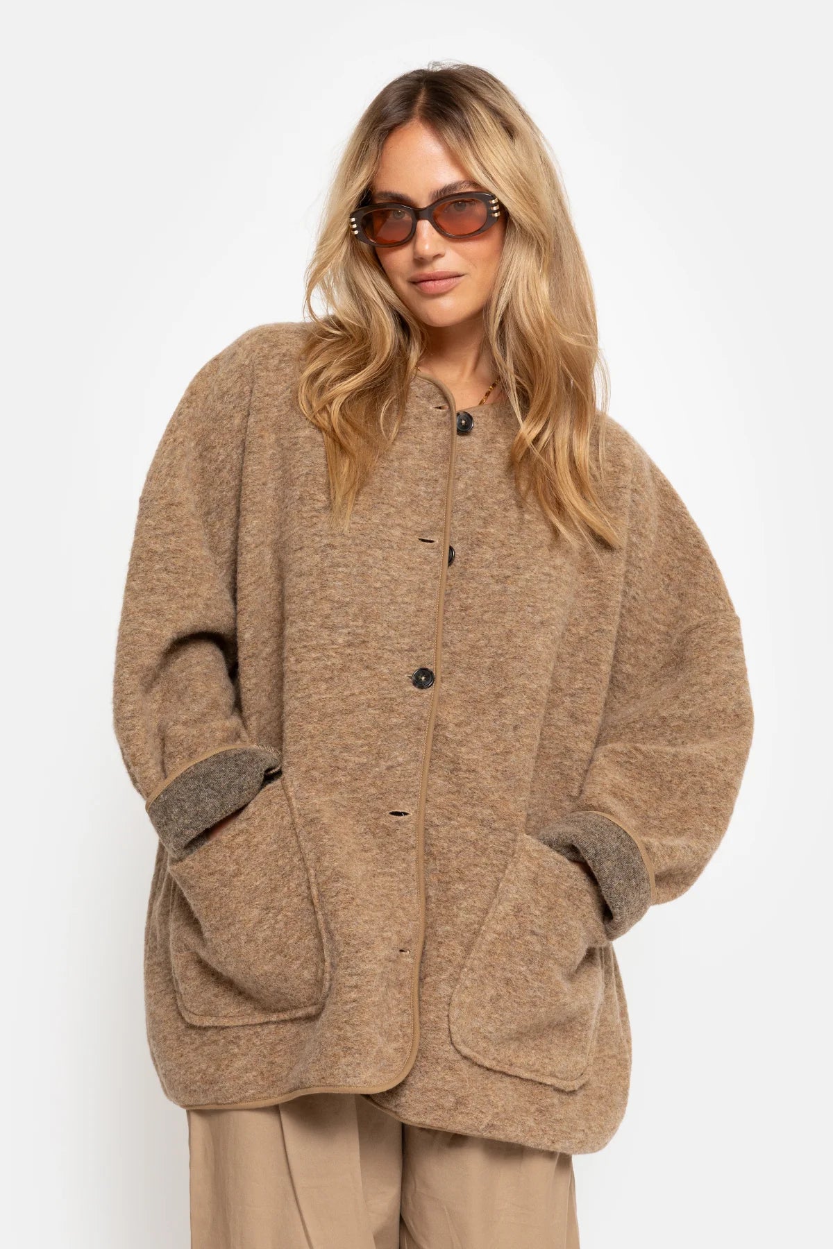Hannah Camel Wool Jacket