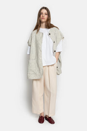 Ines Wooly Oversized Jacket Light Marled Grey