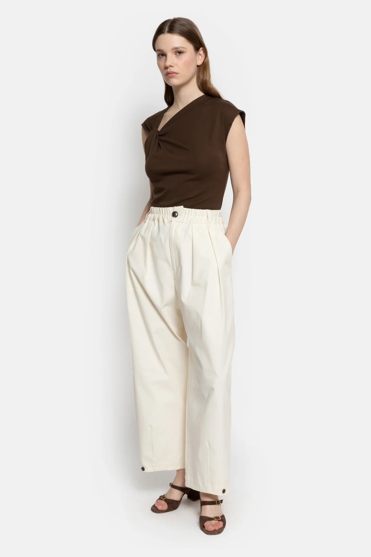New York Pants Off White