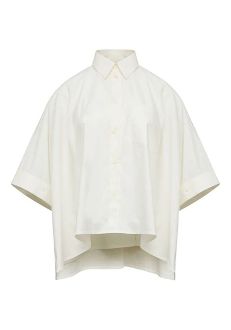 Long-sleeved shirt white cotton