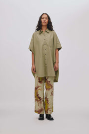 Berta Poplin curved shirt dress Vertiver