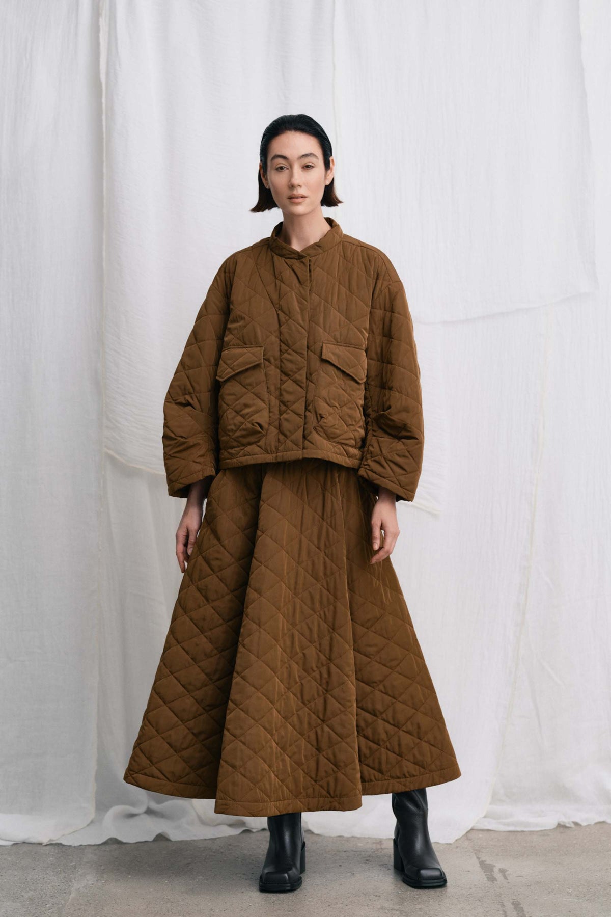 Rhea Quilt jacket Chestnut