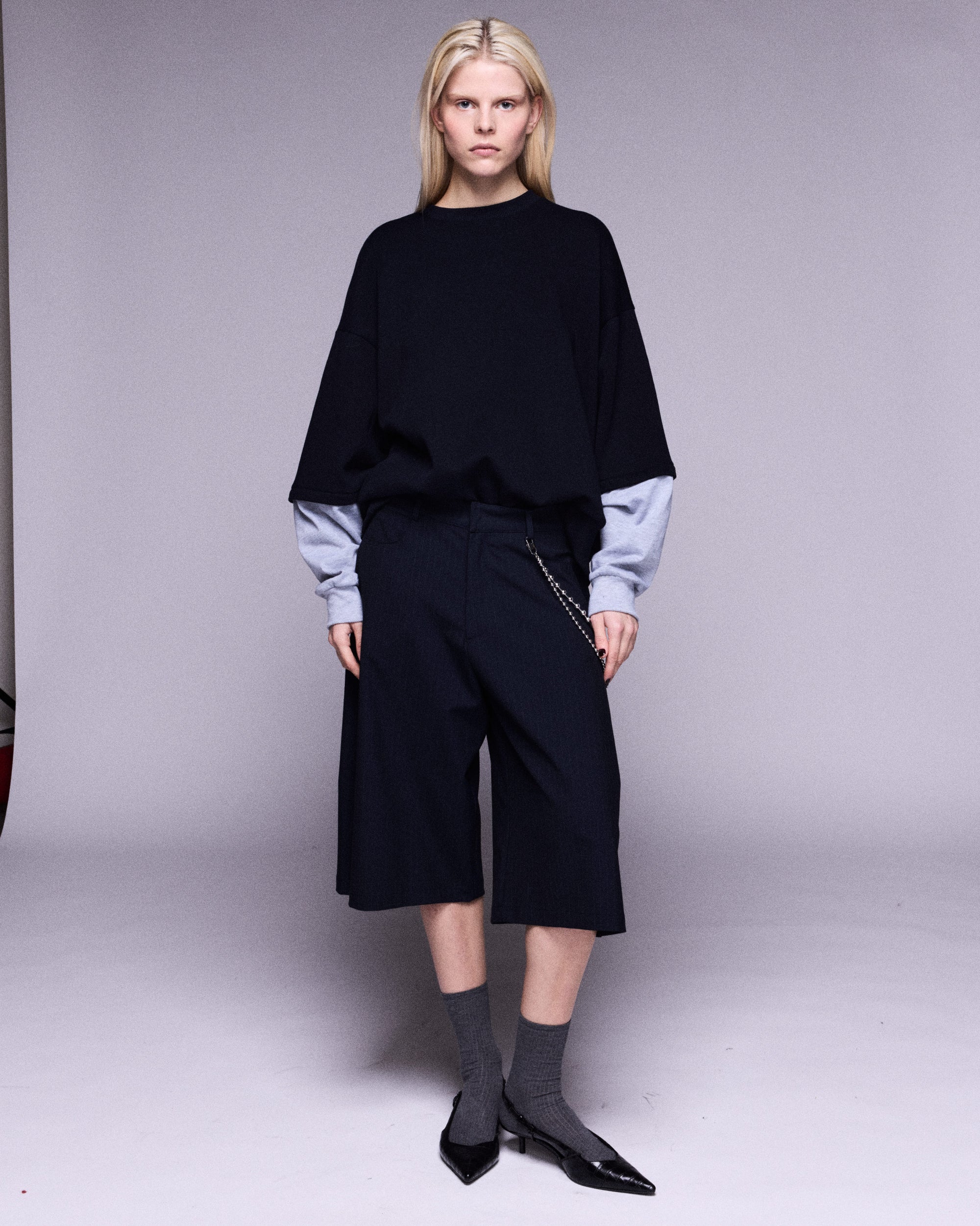 Amy sweater navy/grey