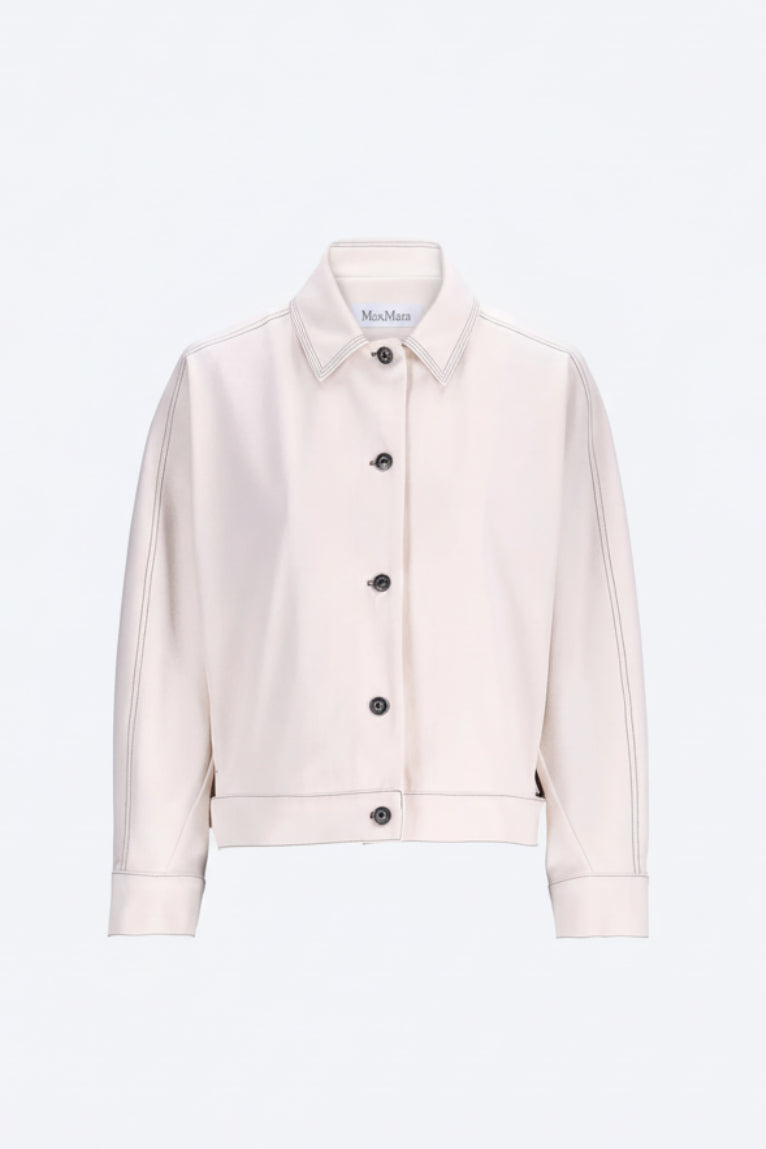 Jersey jacket Ivoire