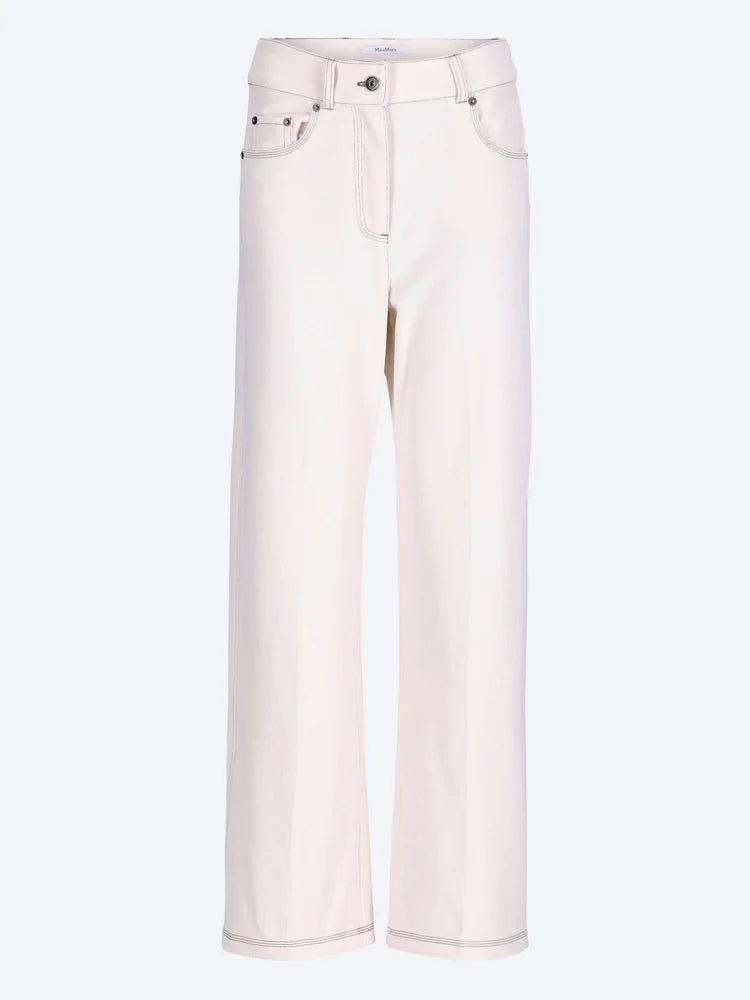 Denim trousers Ivoire