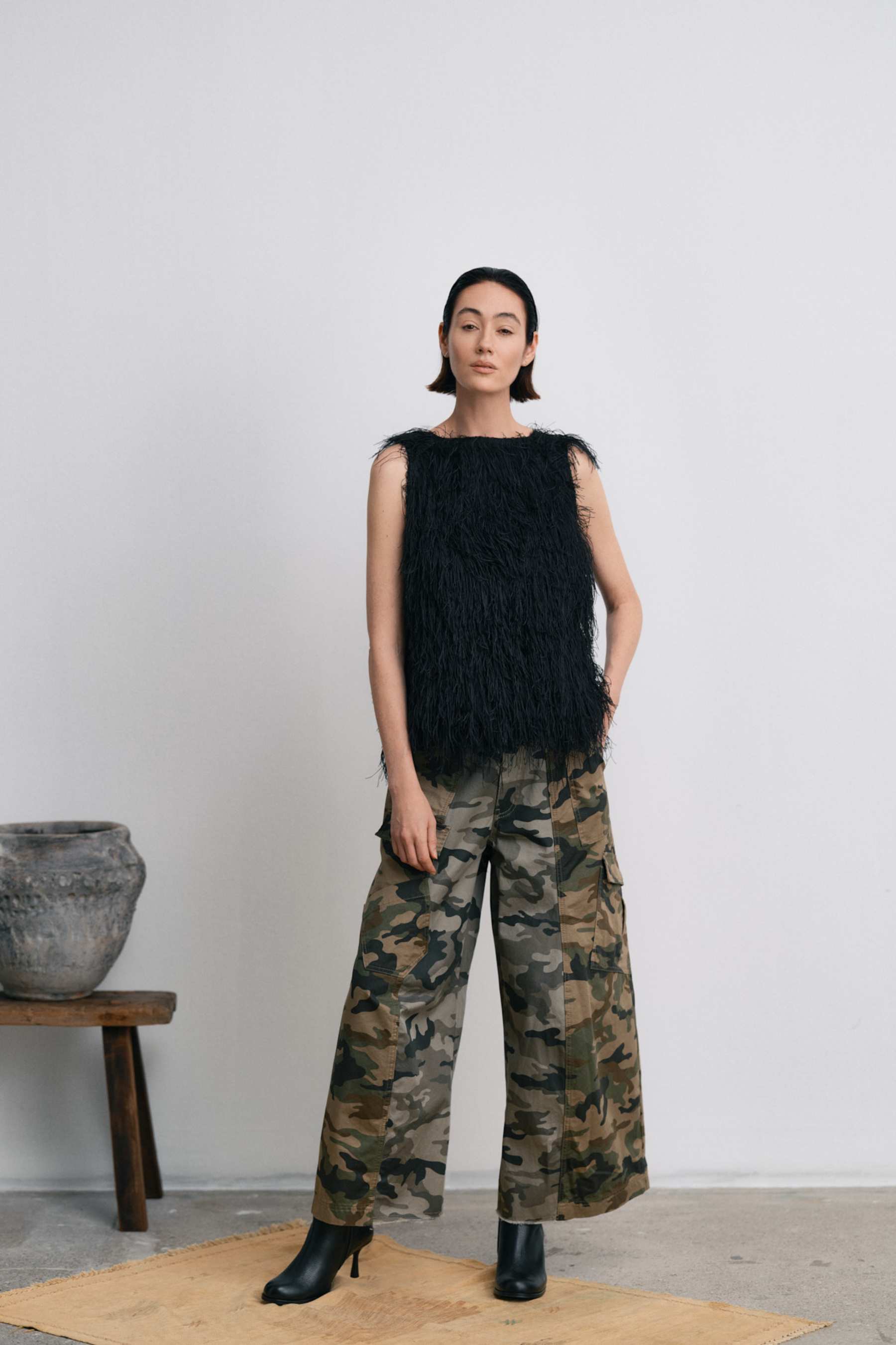 Niva camo patchwork Pants