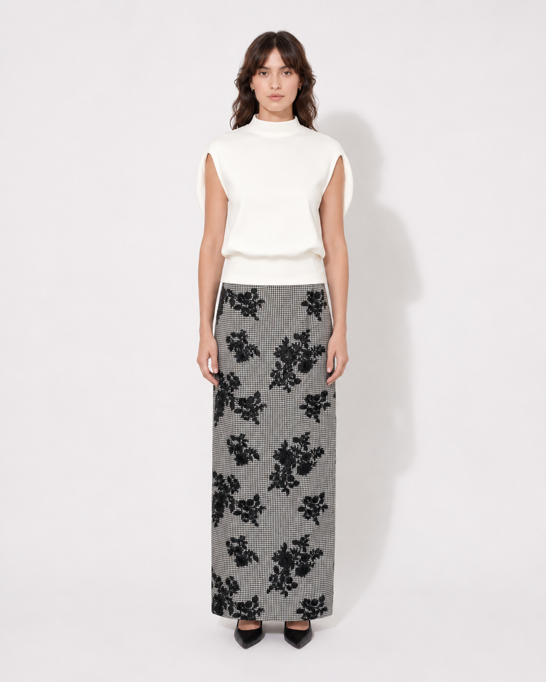 Cas skirt Pied de Poule