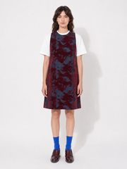 Cenny Dress Denim velvet Bordeaux