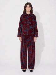 Chuck pants Denim velvet Bordeaux